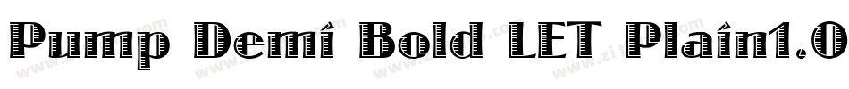 Pump Demi Bold LET Plain1.0字体转换
